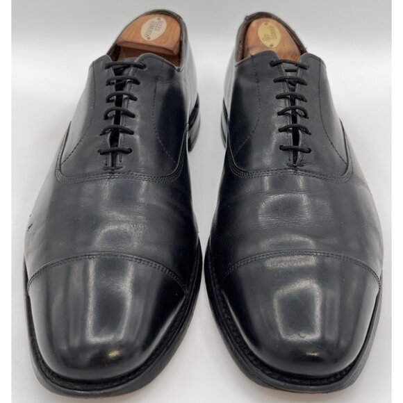 Allen Edmonds Park Avenue Cap Toe Black Leather Oxford Dress Shoes Mens Size 12D